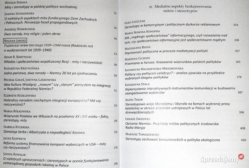 Mity i stereotypy w polityce Agnieszka Chełm