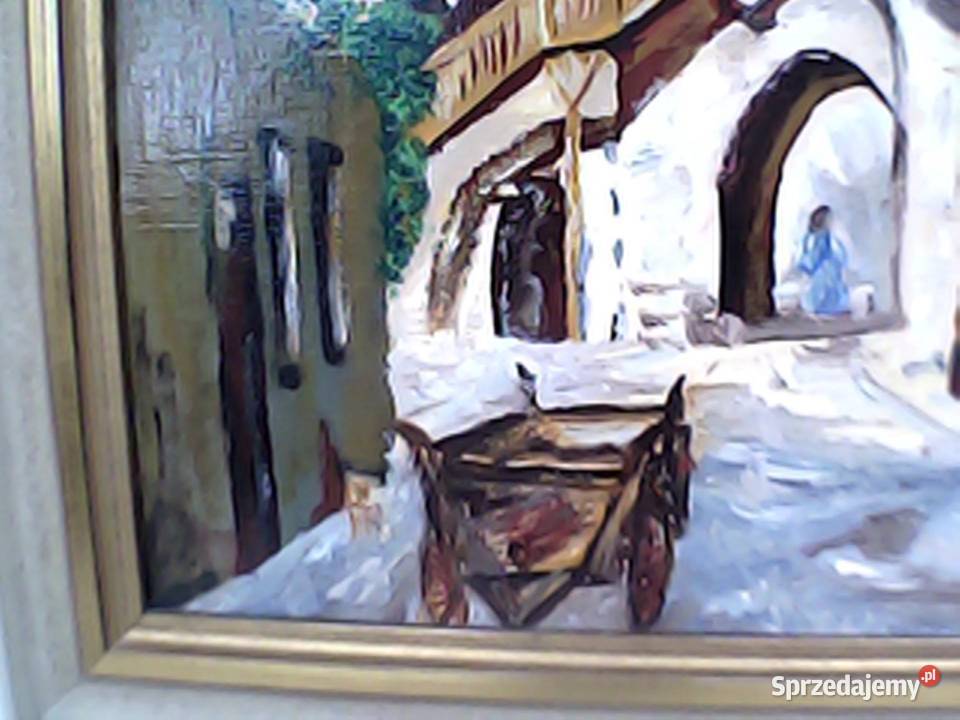 Obraz olejny na płycie Brama Klingentor w Warszawa sprzedam