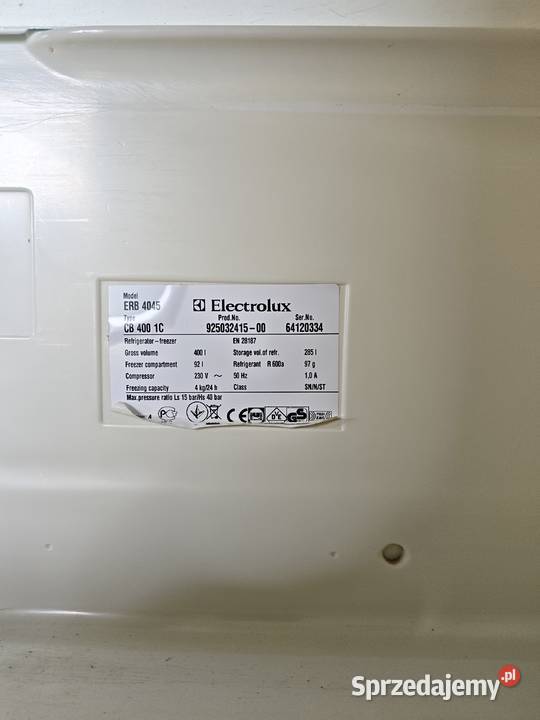 Lodówka z zamrażarką Electrolux ERB4045 Garwolin