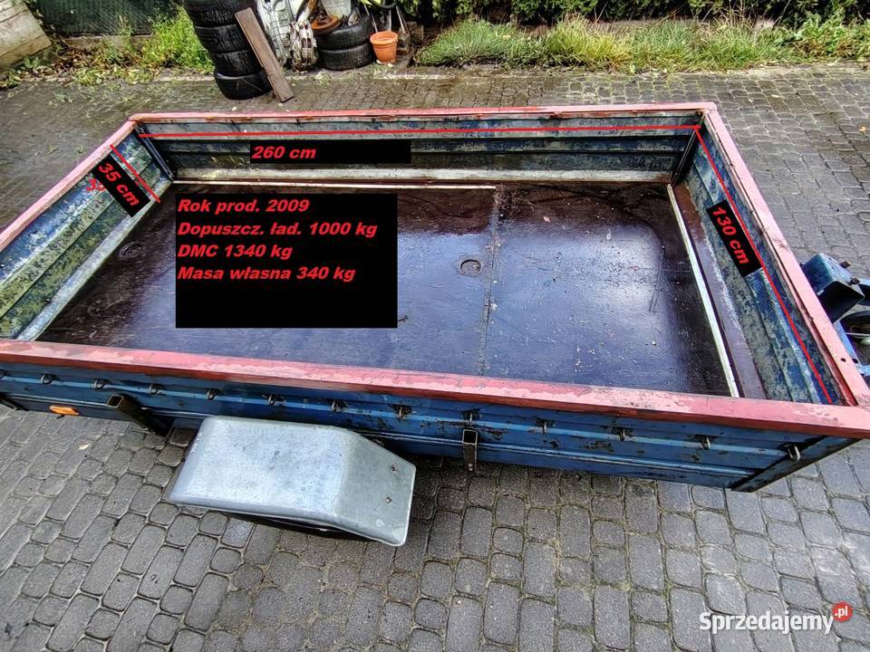 Przyczepka samochodowa burtowe Kębłowo