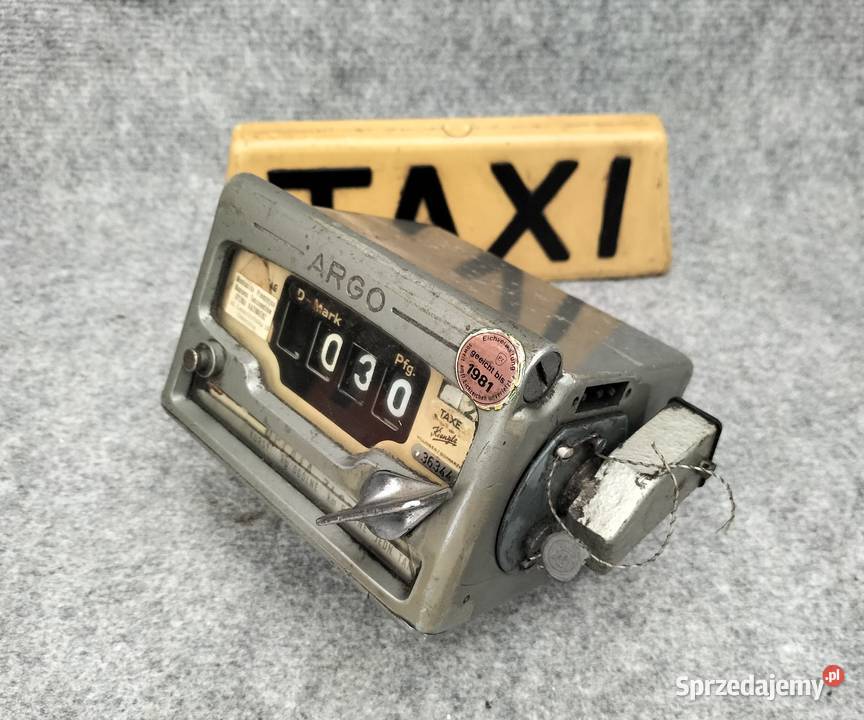 Stary taksometr kogut TAXI Osieczna Leszno