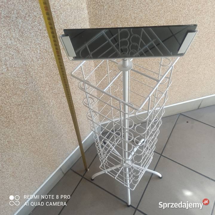 Stojak obrotowy w kolorze białym do ekspozycji sprzedam