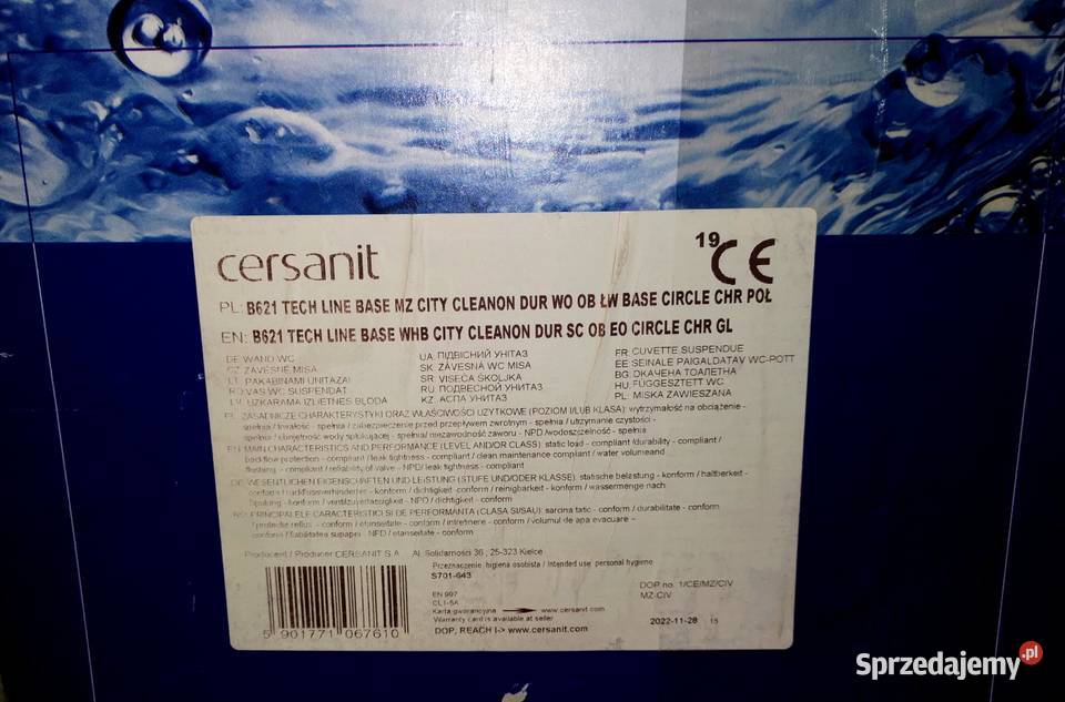Kompletny Zestaw Cersanit B621 TECH LINE BASE WC