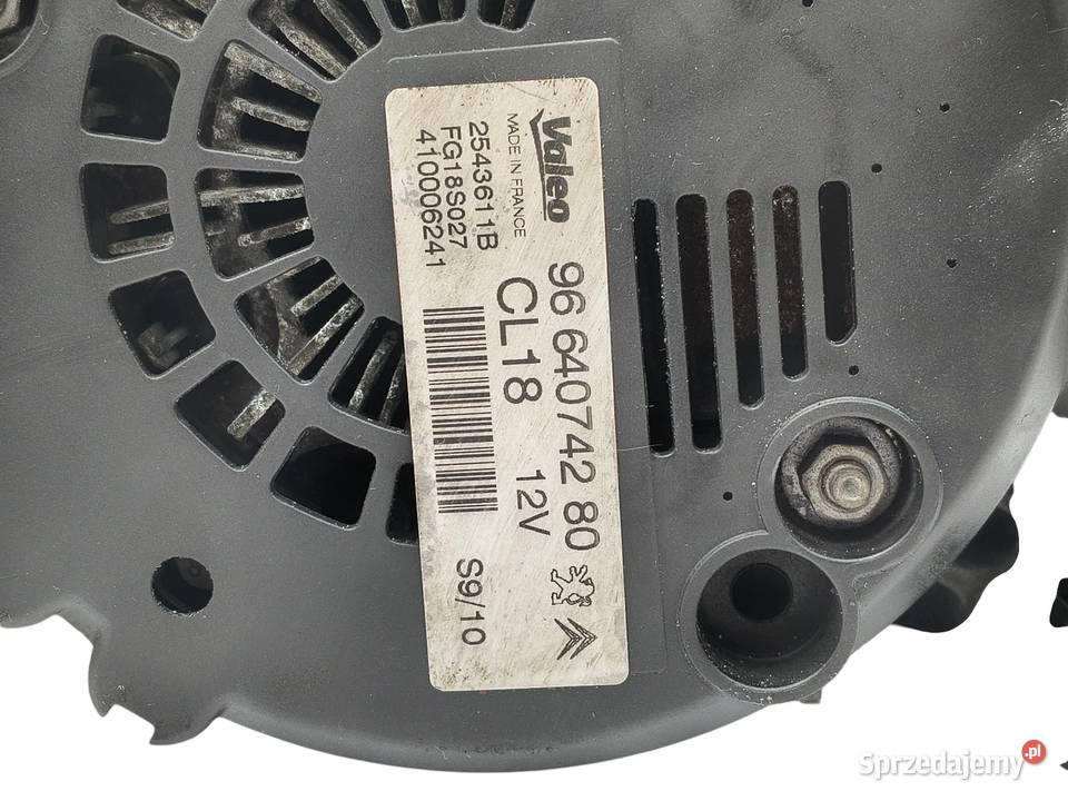 ALTERNATOR Peugeot 508 20 HDI valeo 9664074280 Układ elektryczny silnika Chełm sprzedam