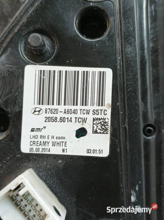 LUSTERKO PRAWE 5PIN EUROPA Hyundai i30 II