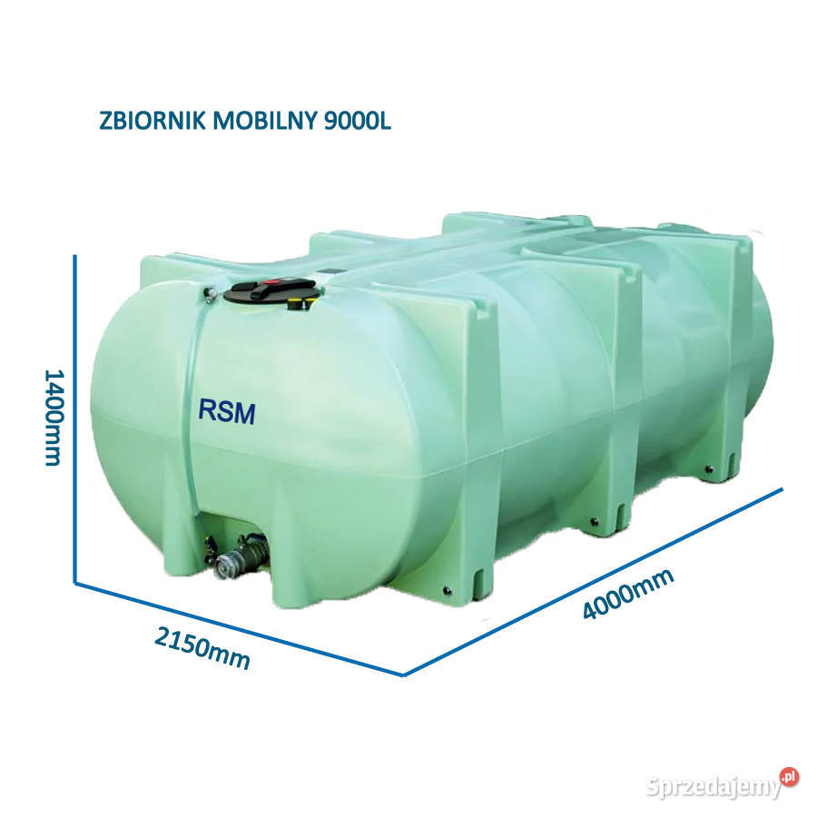 ZBIORNIK MOBILNY NA RSM 9000L mazowieckie Warszawa