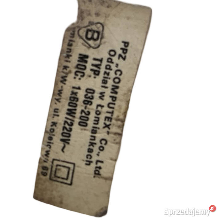 Biała kulista lampa stołowa space age Polska Warszawa