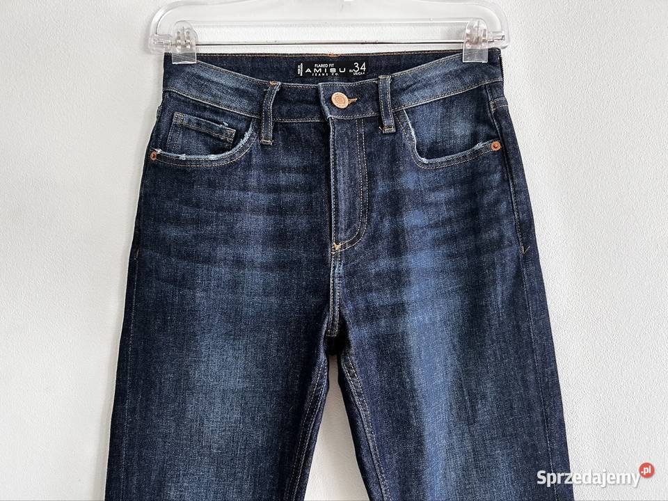 Jeansy flare XS spodnie dzwony jeansy szerokie mazowieckie sprzedam