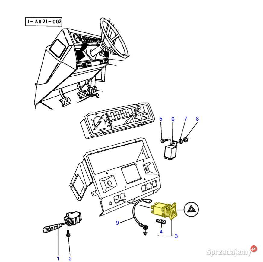 Włącznik świateł awaryjnych Massey Ferguson Białystok sprzedam