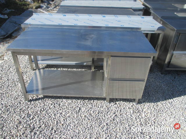 Stół Gastronomiczny Z Półką 2 Szufladami 1607085 wielkopolskie