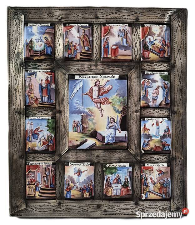 Ikona Prazdniki srebro 163 Warszawa