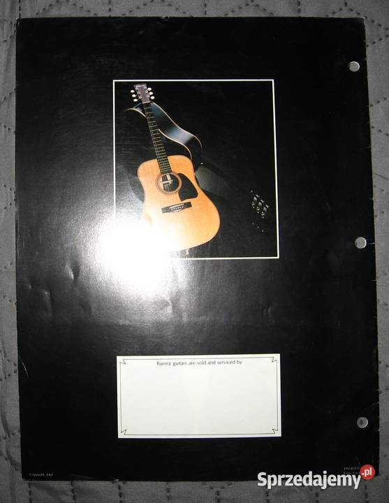 Ibanez Acoustic Guitars 1981 katalog gitar Kępice sprzedam