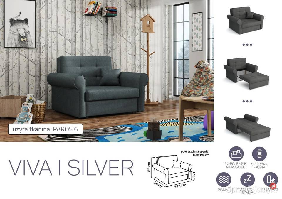 Sofa Viva 1 Silver Darmowa dostawa Wieruszów
