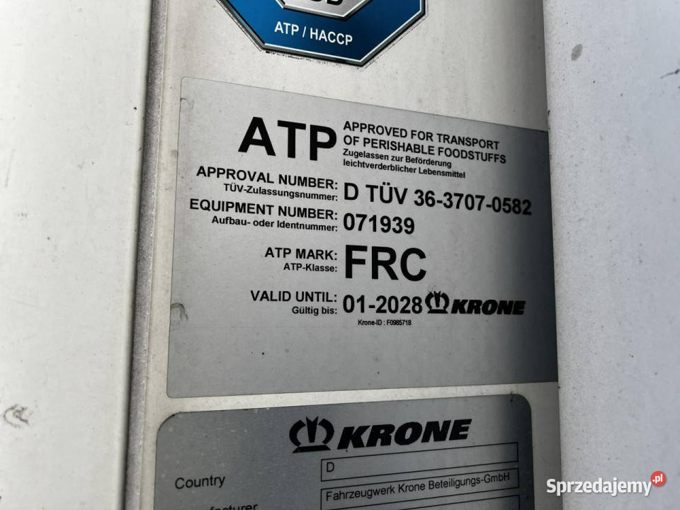 chłodnia Krone sd Krone sd Poleasingowe Komorniki