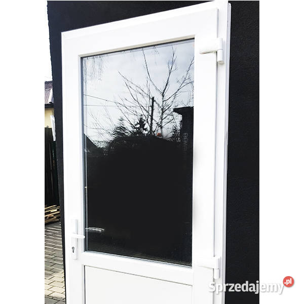 Nowe ciepłe drzwi plastikowe 90x200 Drzwi ręki Chojnice sprzedam