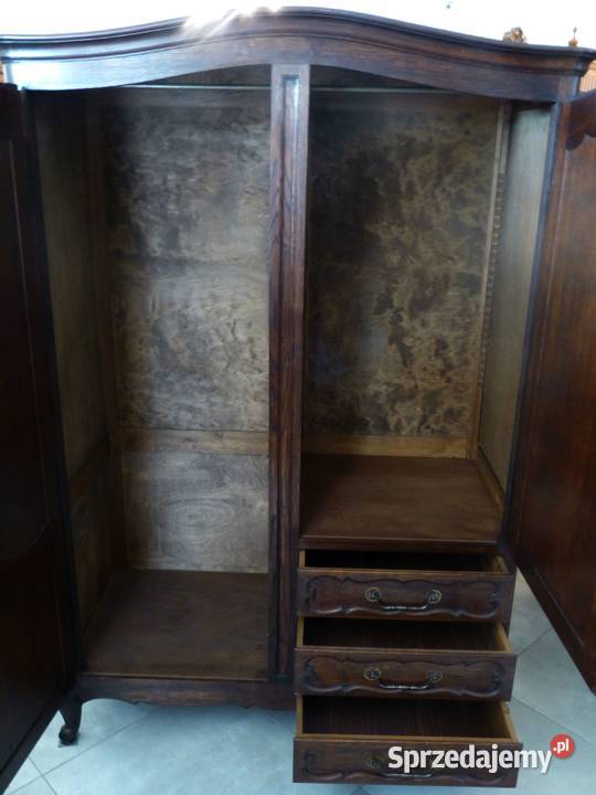 Dębowa ciemna szafa ludwikowskasklep Dąbrowa Dąbrowa Górnicza