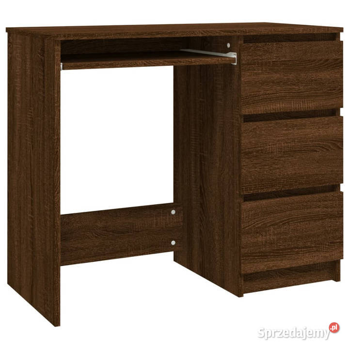 Biurko brązowy dąb 90x45x76 materiał Warszawa
