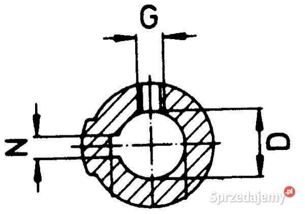 Widłak z piastą otwór gwintowany 25x25 mm
