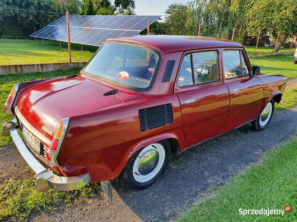 Skoda 1000MB zarejestrowana opłacona bordowy Aleksandrów Kujawski