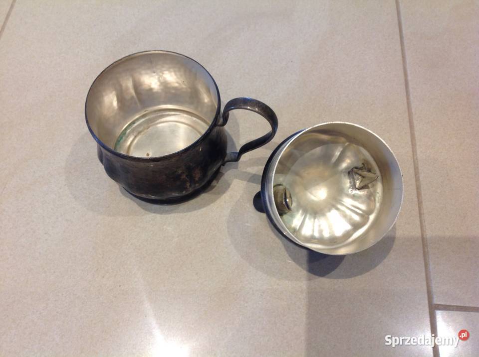 Stara cukiernica mosiądz posrebrzany lubuskie Nowa Sól