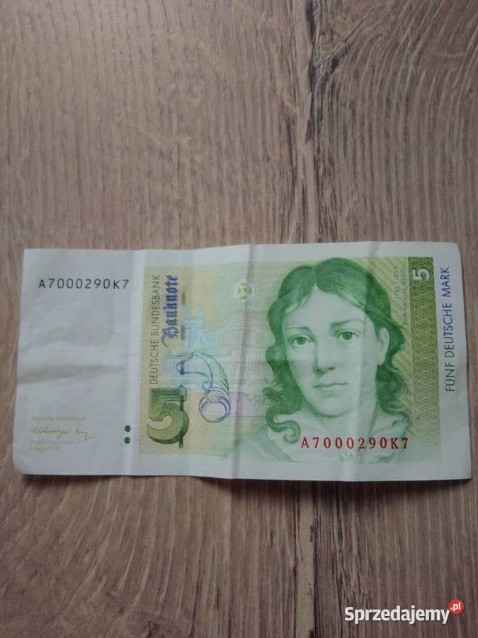 Banknot 5 Marek Numizmatyka świętokrzyskie