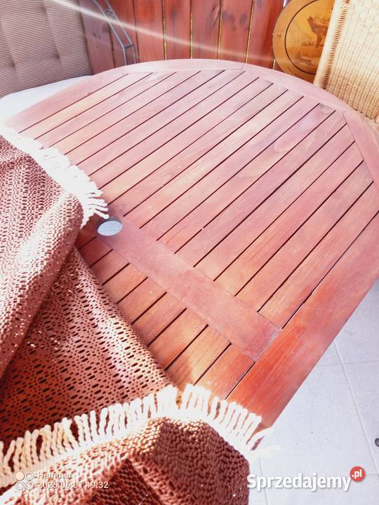 Stół i krzesła ogrodowe Twardogóra sprzedam