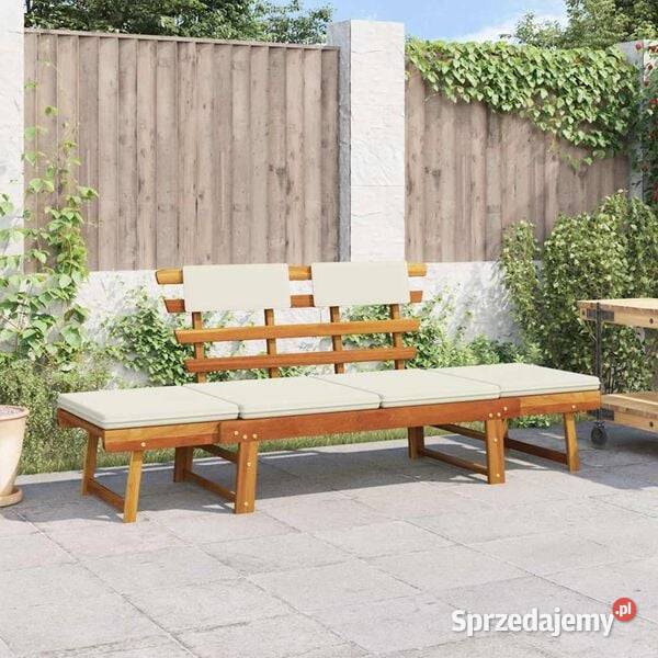 vidaXL Ławka ogrodowa z poduszkami 2w1 190 mazowieckie Warszawa