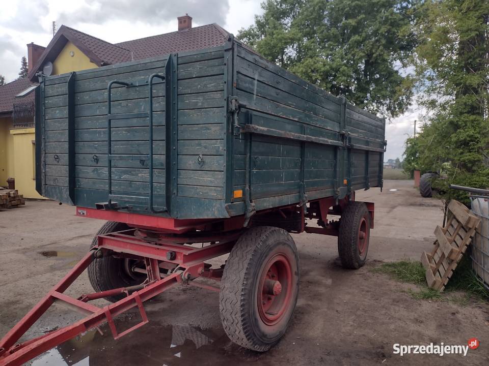 Przyczepa 8 t zarejestrowana wywrot ręczny kujawsko-pomorskie Kolonia Bodzanowska