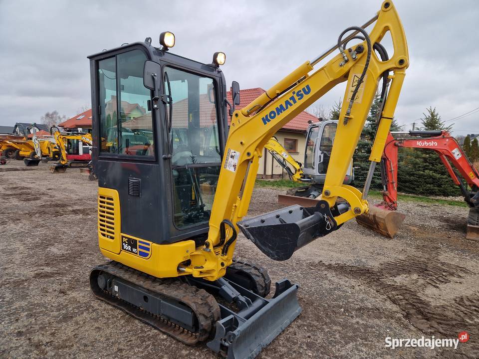 Minikoparka Komatsu PC 16R 2018r 1800mtg Rok produkcji 2018 lubelskie Ryżki