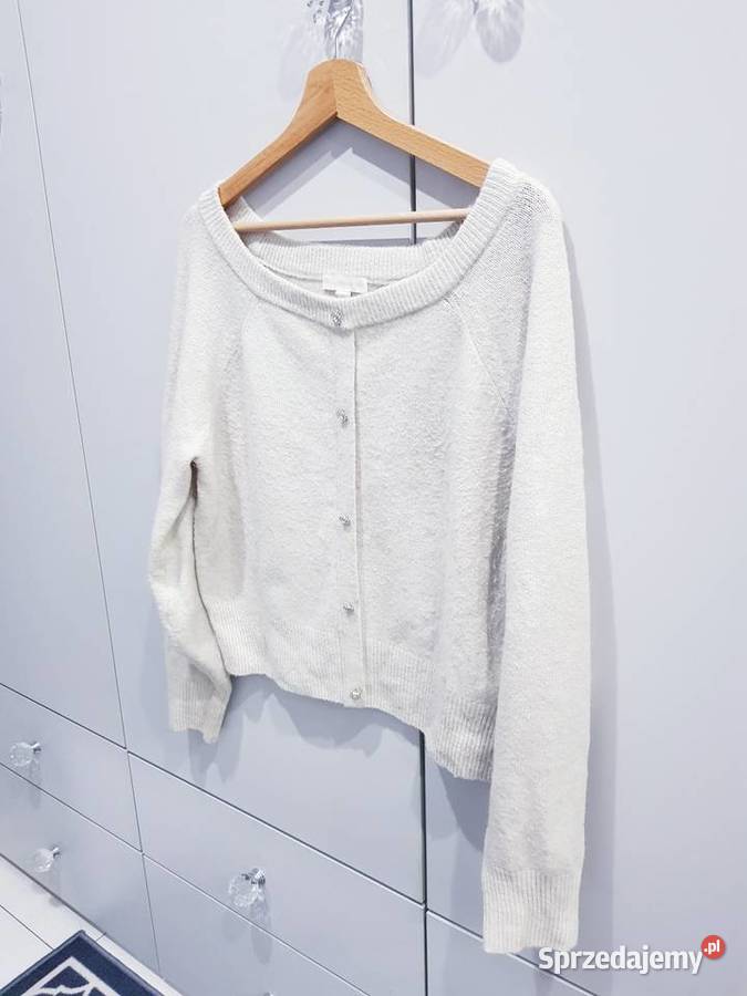 Damski dzianinowy sweterek z kryształowymi śląskie