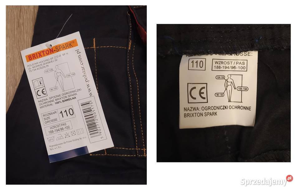 Bluza i spodnie ogrodniczki 110 Brixton spark