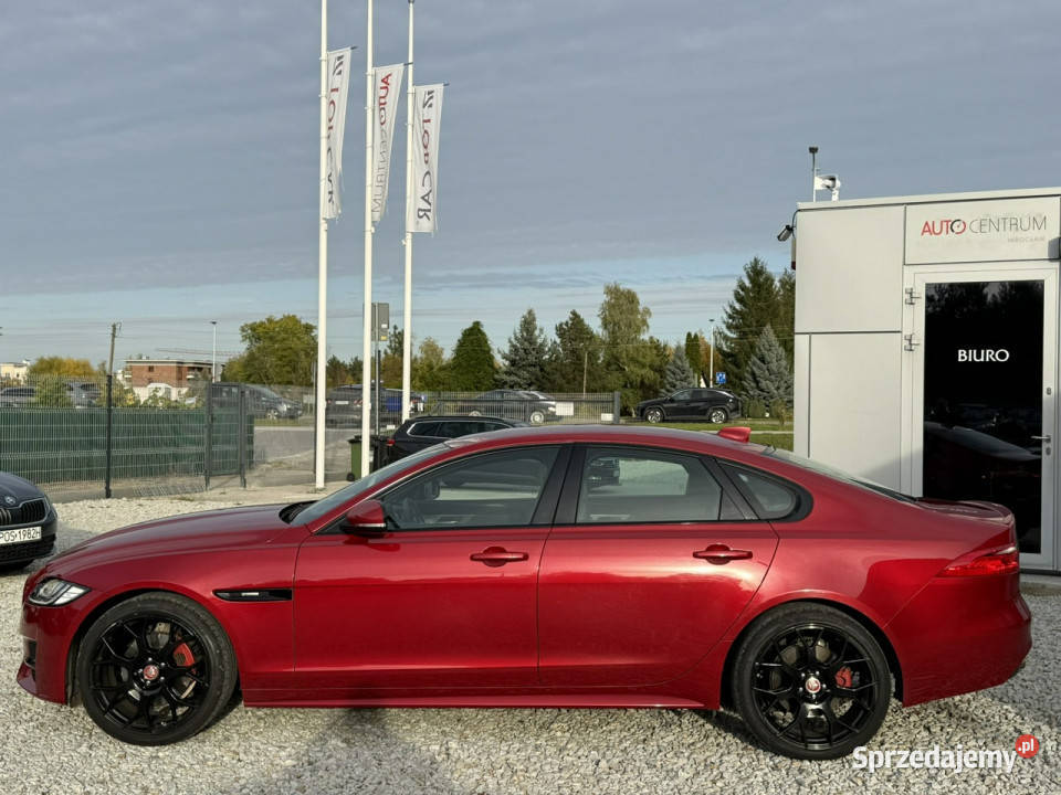Jaguar XF RSport 20 16V Turbo 241 2016r Salon elektrycznie ustawiane fotele Wrocław