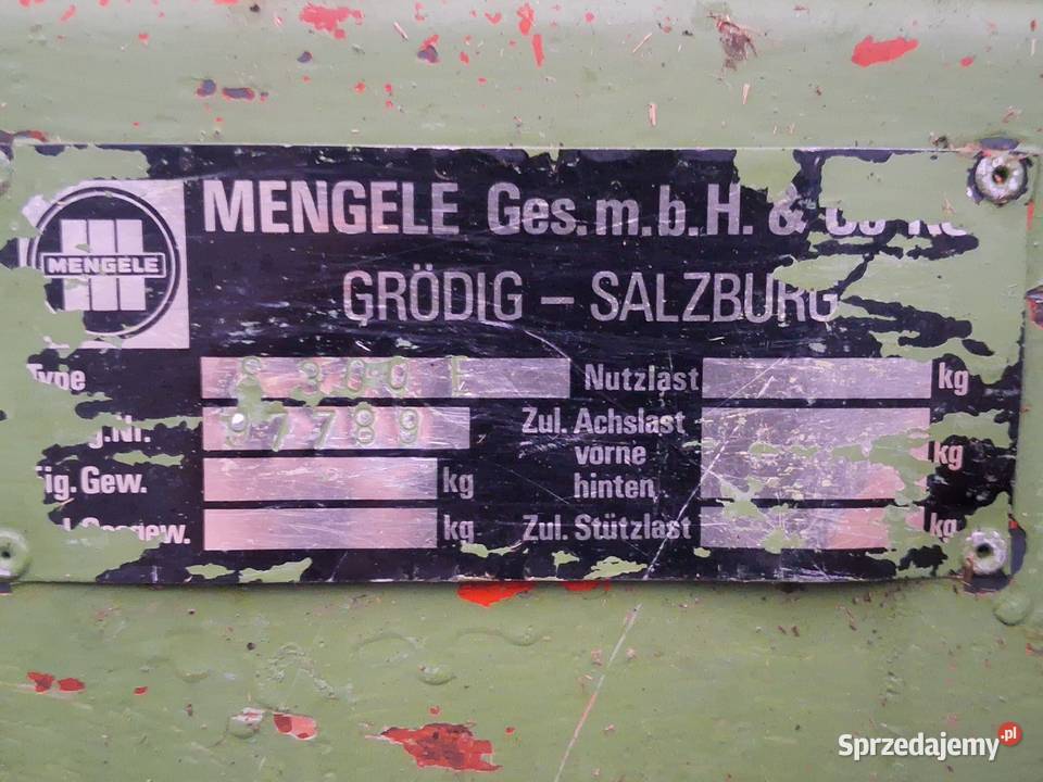 Rozrzutnik obornika mengele Limanowa