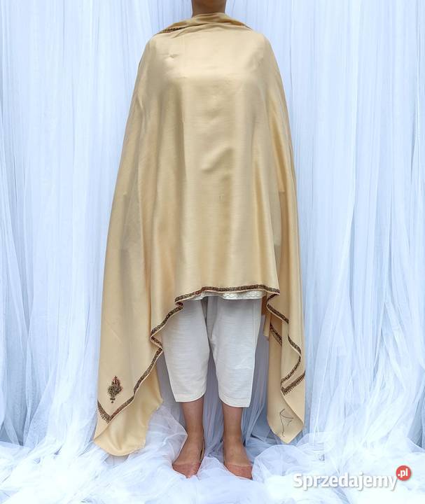 Szal orientalny indyjski haftowany haft paisley zachodniopomorskie Szczecin