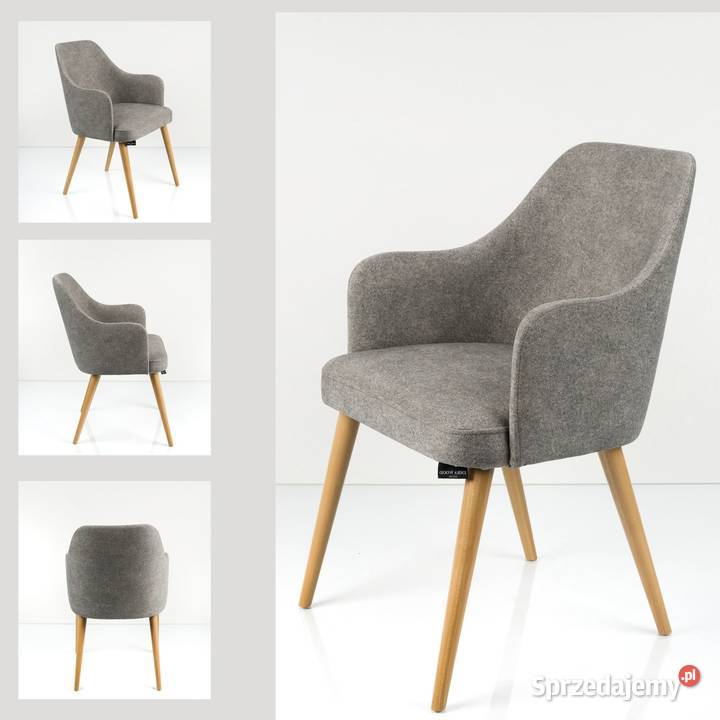 Krzesło DELUXE Szary prosto od producenta EMRA WOOD RK-9