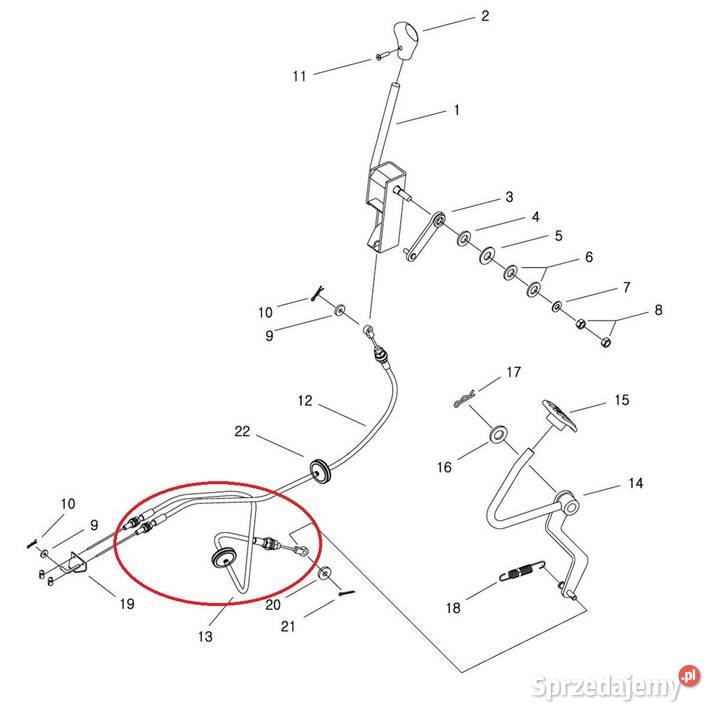 Linka gazu LS Tractor LS R28iLS R38i Tajęcina