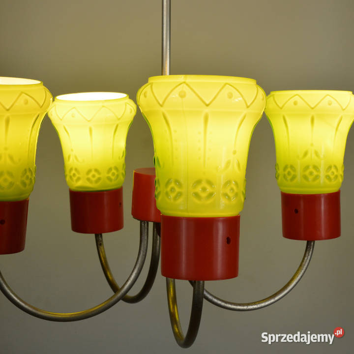 Lampa wisząca ZZM Domgos Zabrze Polska lata 70 Dom i Ogród Warszawa