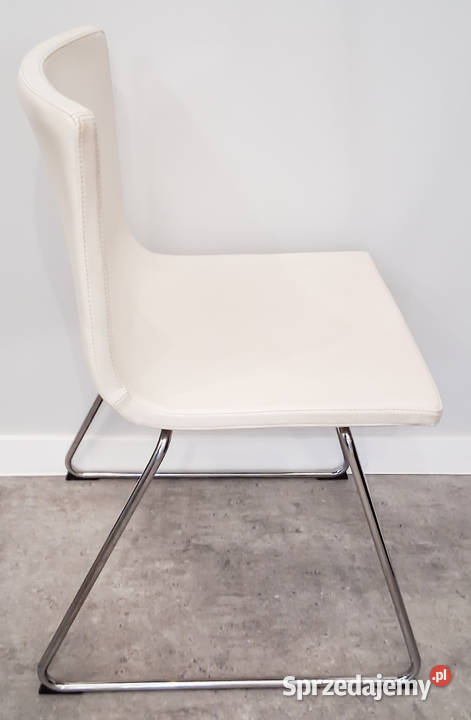 Krzesło Ikea Bernhard biała skóra 50cm śląskie Częstochowa