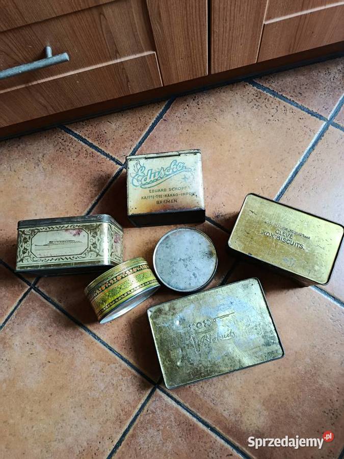 Stare Opakowania Puszki Zestaw Ząbkowice Śląskie