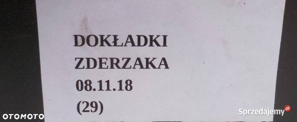 DOKŁADKA ZDERZAKA PRZÓD FORD FIESTA MK5 Nowy Tomyśl sprzedam