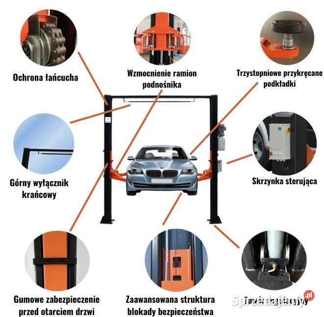 PODNOŚNIK DWUKOLUMNOWY SAMOCHODOWY WARSZTATOWY Toruń