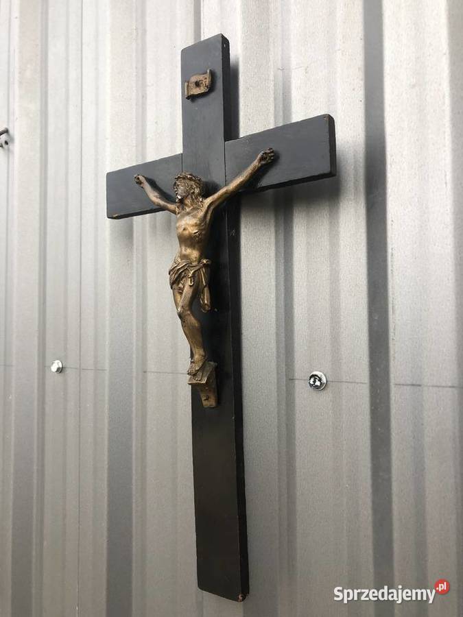 Czarny krzyż na ścianę krzyżyk Łowicz sprzedam