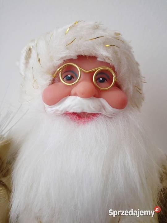 Figurka świąteczna śwMikołaj 30 złoty dekoracja Boże Narodzenie Trzebnica