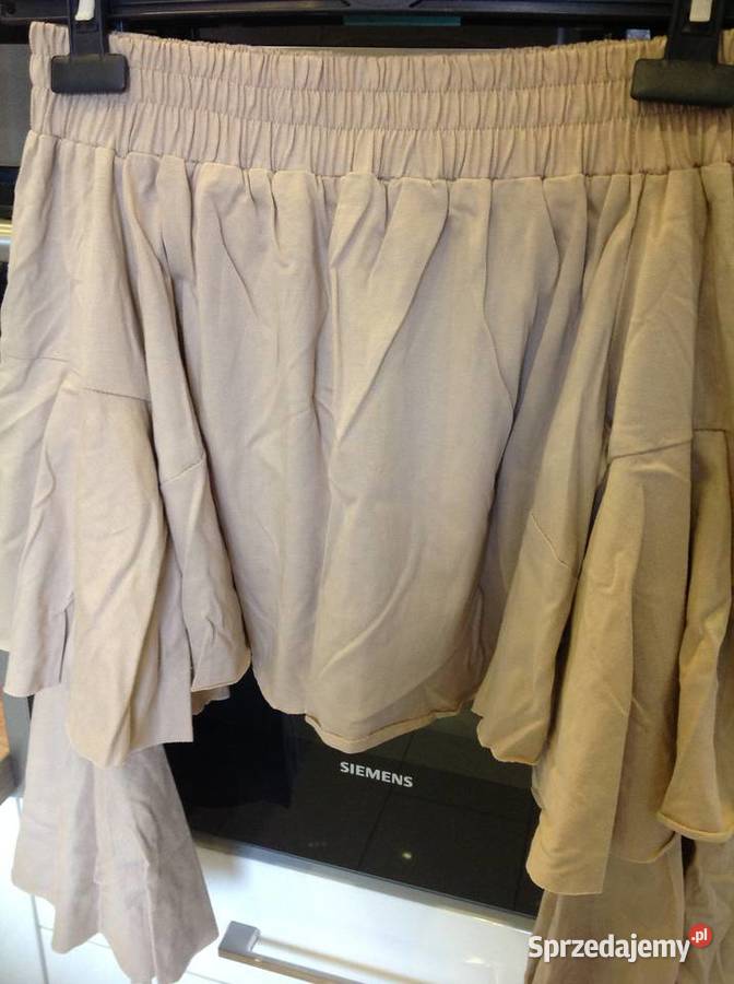 Top Bluzka Hiszpanka Damska XS Beżowa NOWA