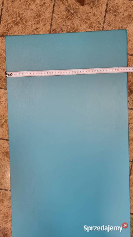 Komoda bieliźniarka drewniana turkus handmade Kwidzyn