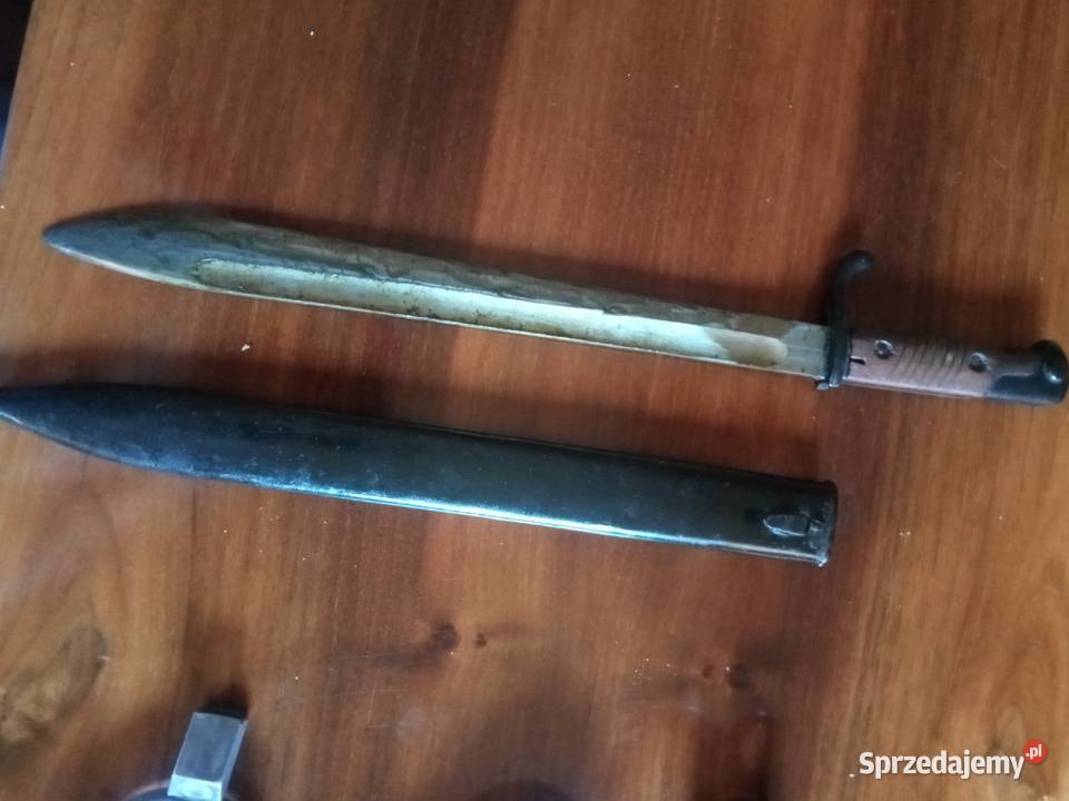 Bagnet niemiecki pruski mod 9805 liść 1917 I wś Grójec