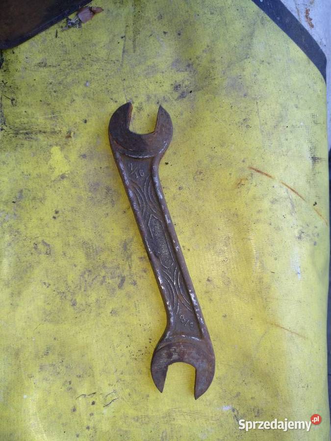 Stary klucz płaski zdobiony nietypowy Bielsko-Biała