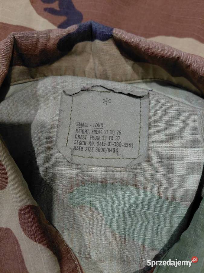 Bluza BDU USAF woodland small long ripstop Militaria Antyki, Sztuka, Kolekcje sprzedam