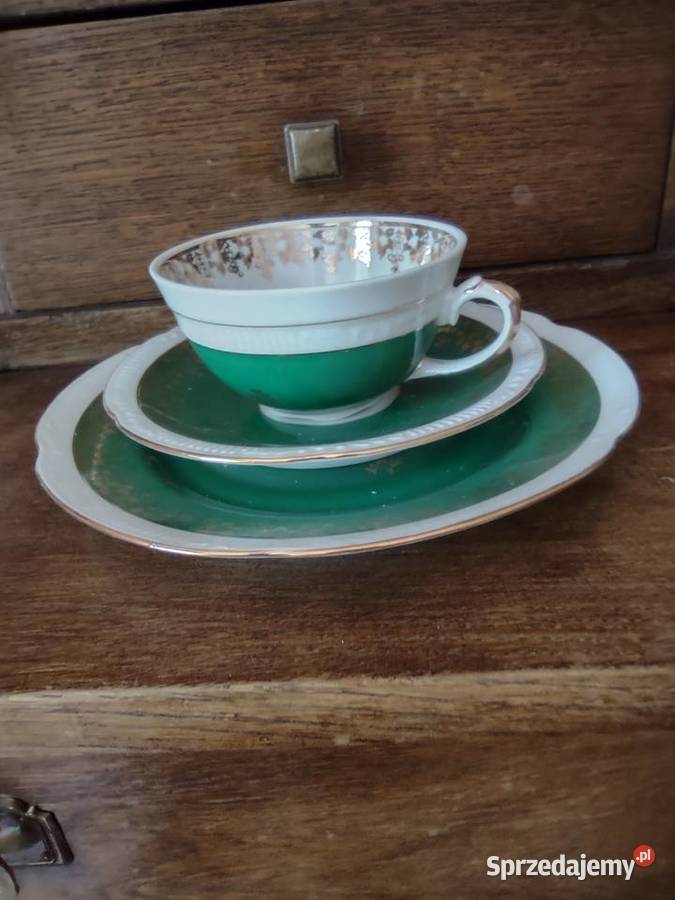 Zestaw śniadaniowy trio porcelana Chodzież Gniezno