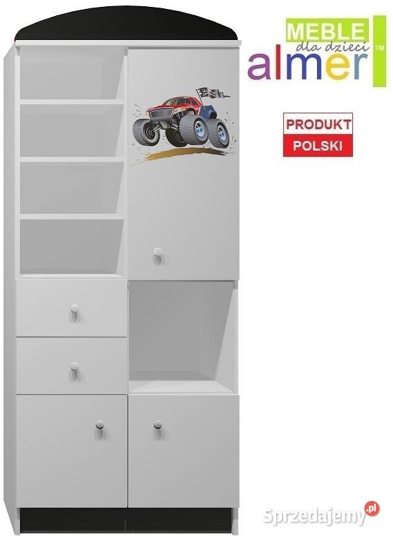 MONSTER TRUCK 20 N5 regał dziecięcy 80x40 w190